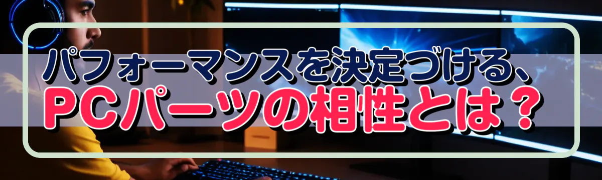 パフォーマンスを決定づける、PCパーツの相性とは？