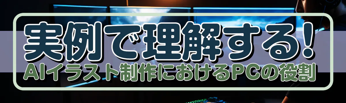 実例で理解する! AIイラスト制作におけるPCの役割