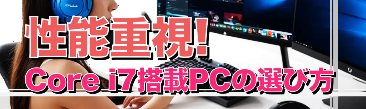 性能重視! Core i7搭載PCの選び方