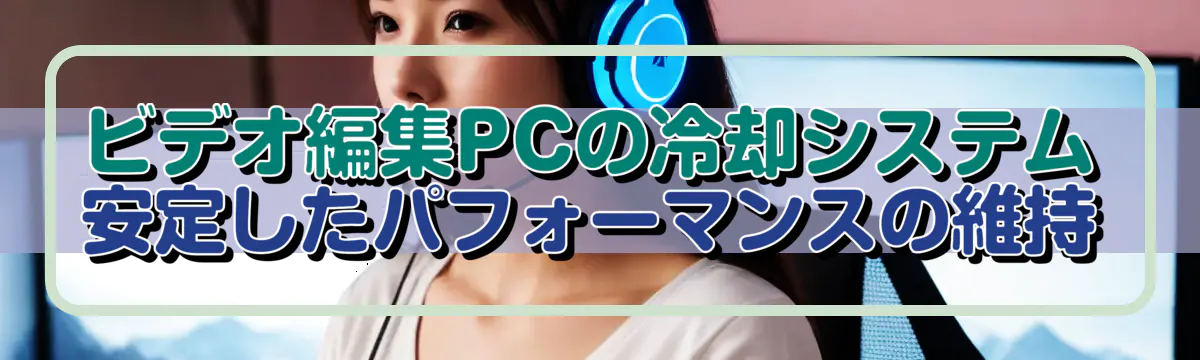 ビデオ編集PCの冷却システム 安定したパフォーマンスの維持