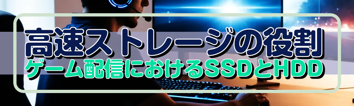 高速ストレージの役割 ゲーム配信におけるSSDとHDD