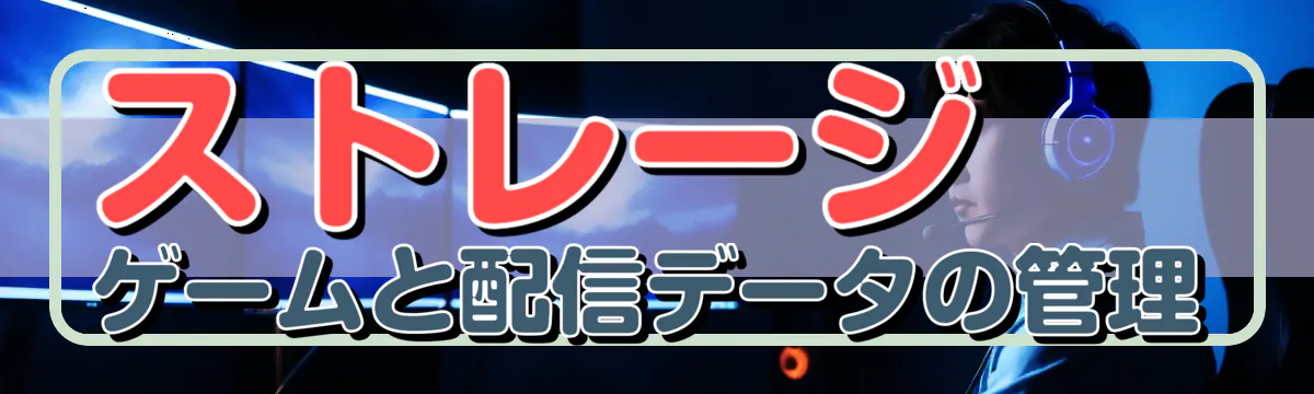 ストレージ ゲームと配信データの管理
