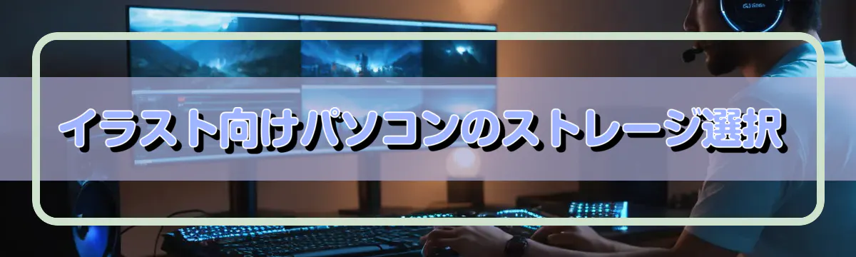 イラスト向けパソコンのストレージ選択