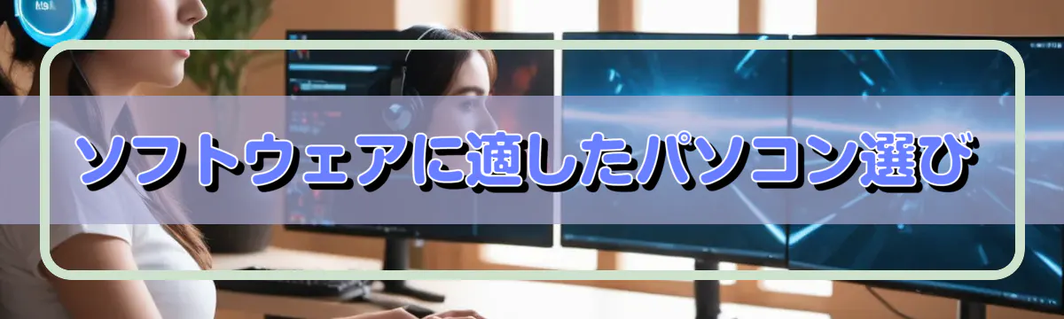 ソフトウェアに適したパソコン選び