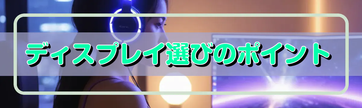 ディスプレイ選びのポイント