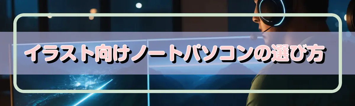 イラスト向けノートパソコンの選び方