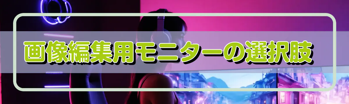 画像編集用モニターの選択肢