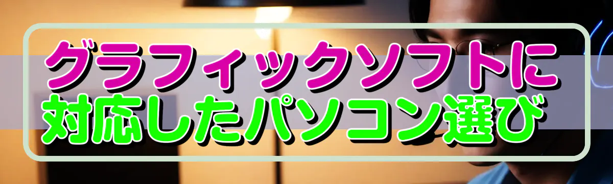 グラフィックソフトに対応したパソコン選び 
