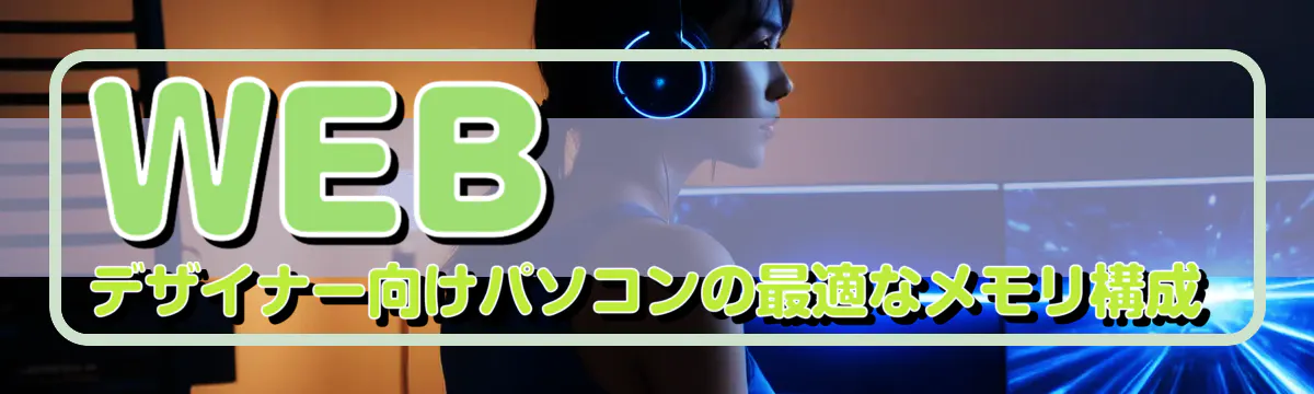 WEBデザイナー向けパソコンの最適なメモリ構成