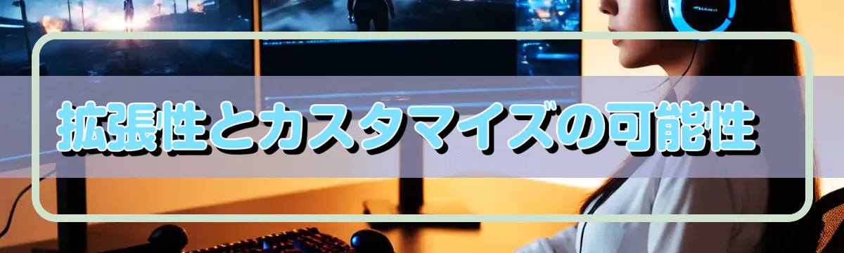 拡張性とカスタマイズの可能性 
