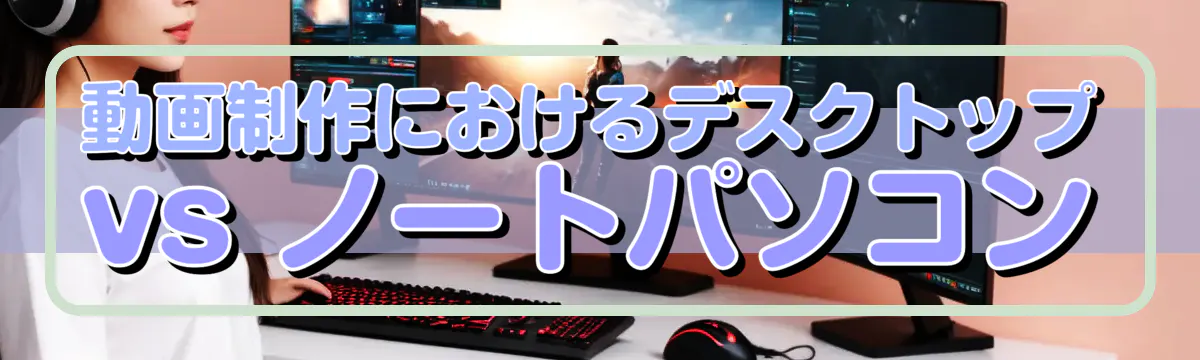 動画制作におけるデスクトップ vs ノートパソコン