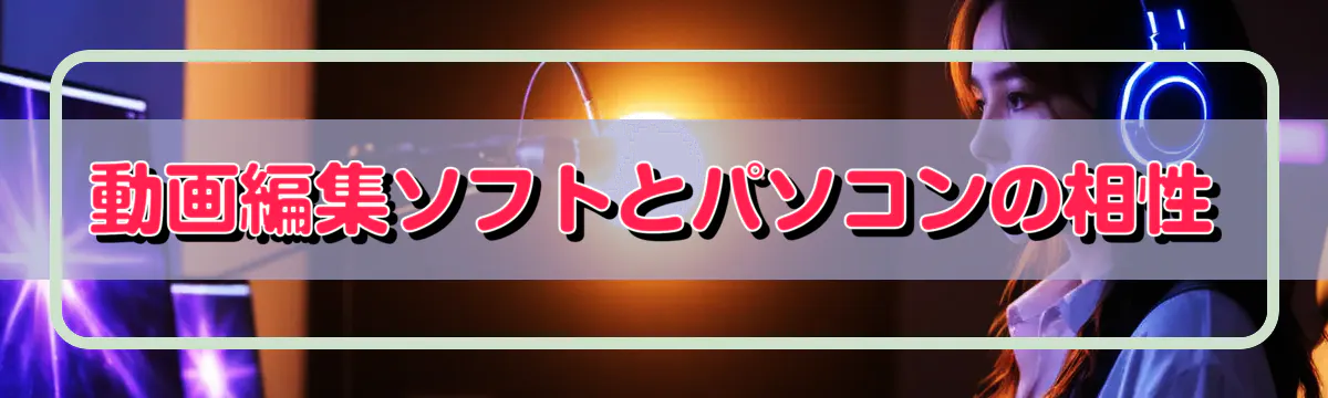 動画編集ソフトとパソコンの相性