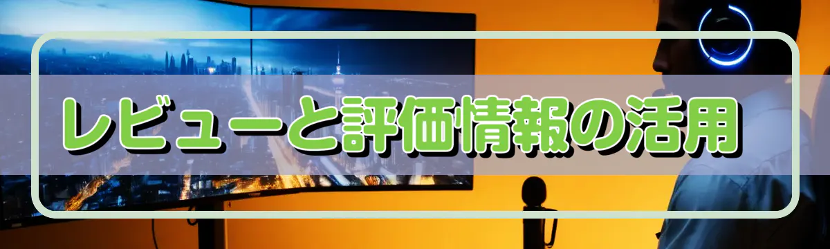 レビューと評価情報の活用 
