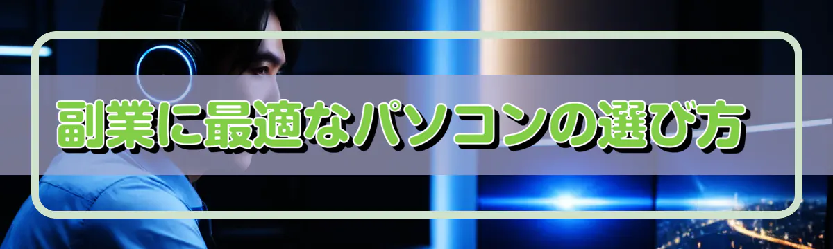 副業に最適なパソコンの選び方 
