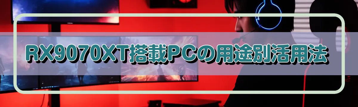 RX9070XT搭載PCの用途別活用法