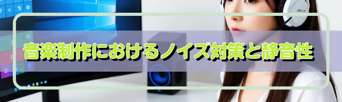 音楽制作におけるノイズ対策と静音性