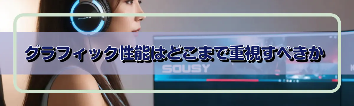 グラフィック性能はどこまで重視すべきか