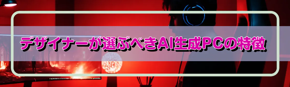 デザイナーが選ぶべきAI生成PCの特徴
