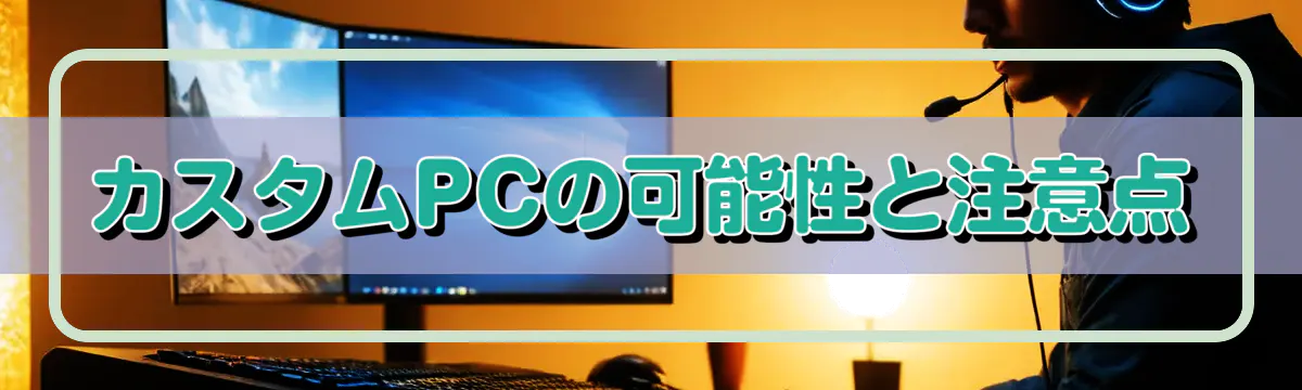 カスタムPCの可能性と注意点