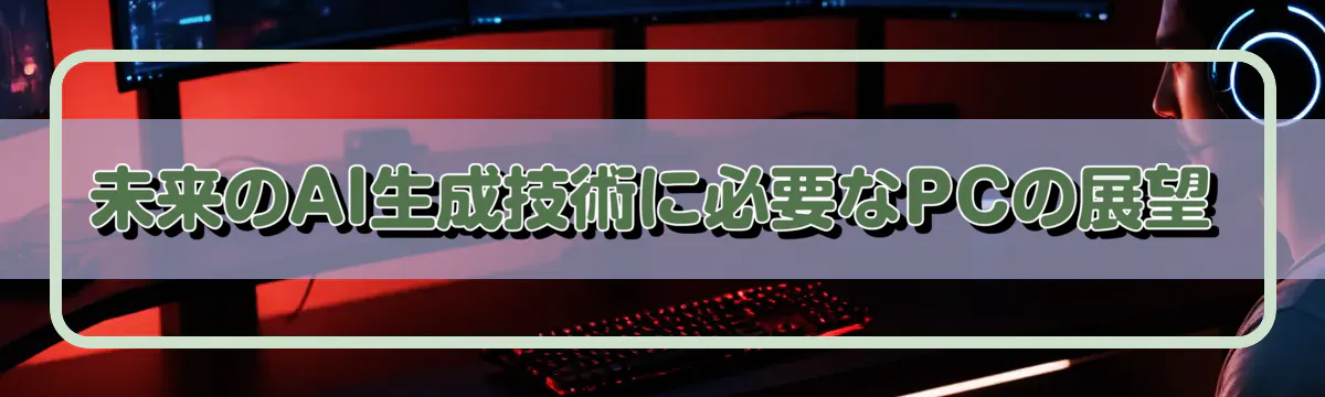 未来のAI生成技術に必要なPCの展望