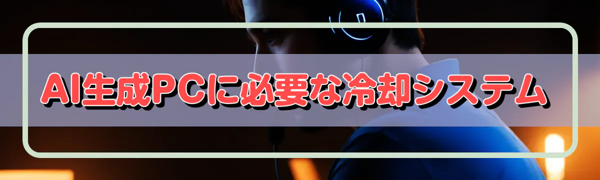 AI生成PCに必要な冷却システム