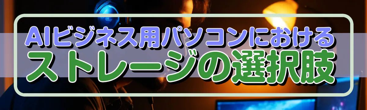 AIビジネス用パソコンにおけるストレージの選択肢