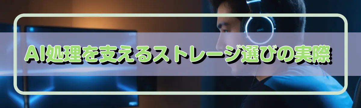 AI処理を支えるストレージ選びの実際