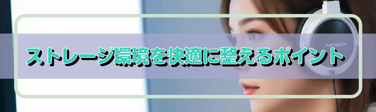 ストレージ環境を快適に整えるポイント