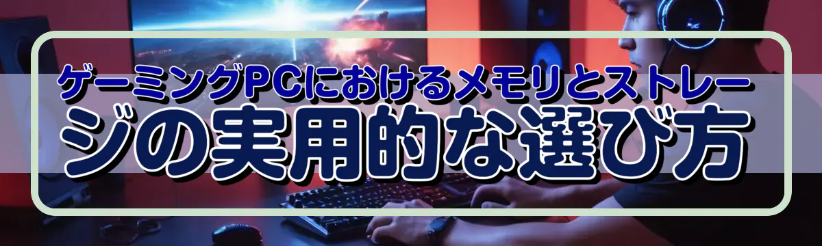 ゲーミングPCにおけるメモリとストレージの実用的な選び方