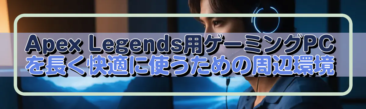 Apex Legends用ゲーミングPCを長く快適に使うための周辺環境