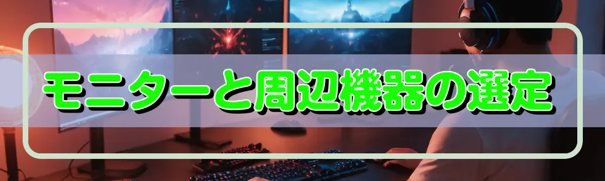 モニターと周辺機器の選定
