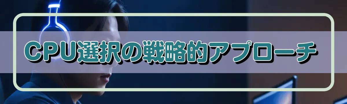 CPU選択の戦略的アプローチ