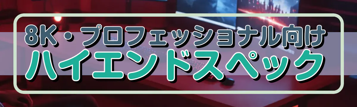 8K・プロフェッショナル向けハイエンドスペック