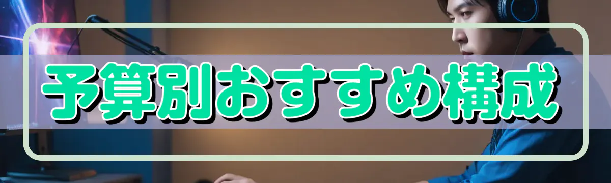 予算別おすすめ構成