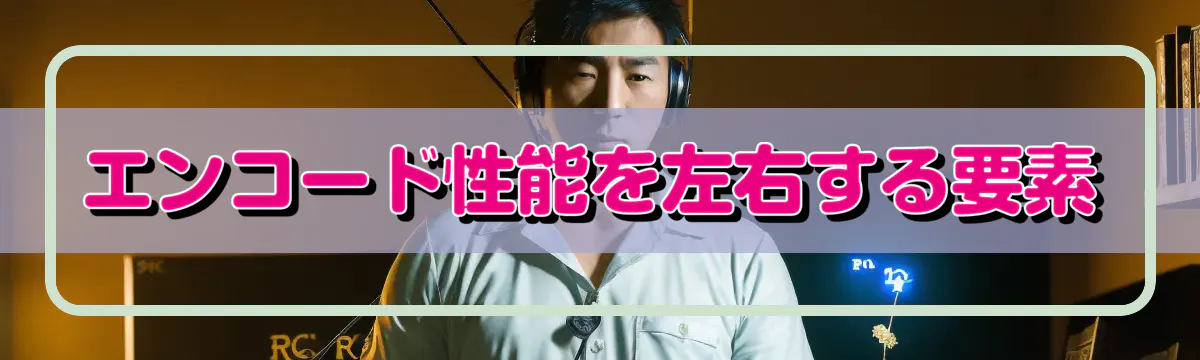 エンコード性能を左右する要素