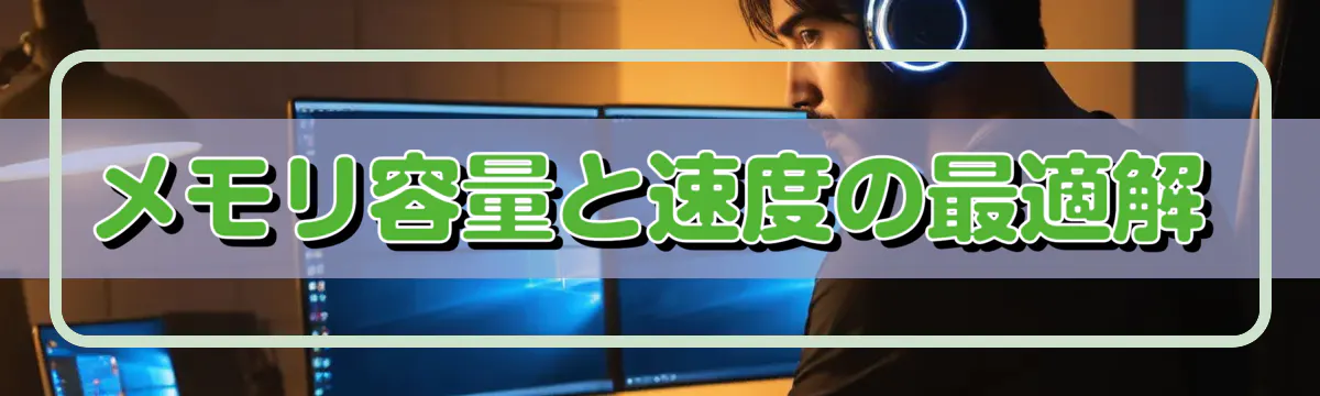 メモリ容量と速度の最適解