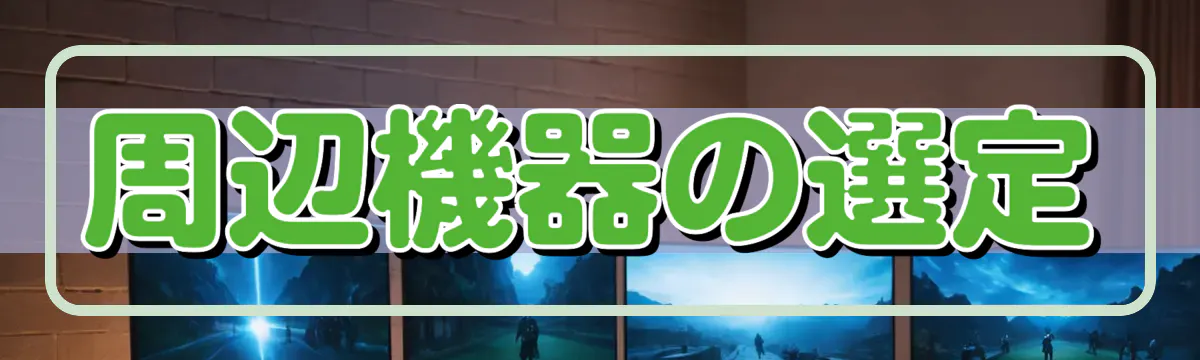 周辺機器の選定
