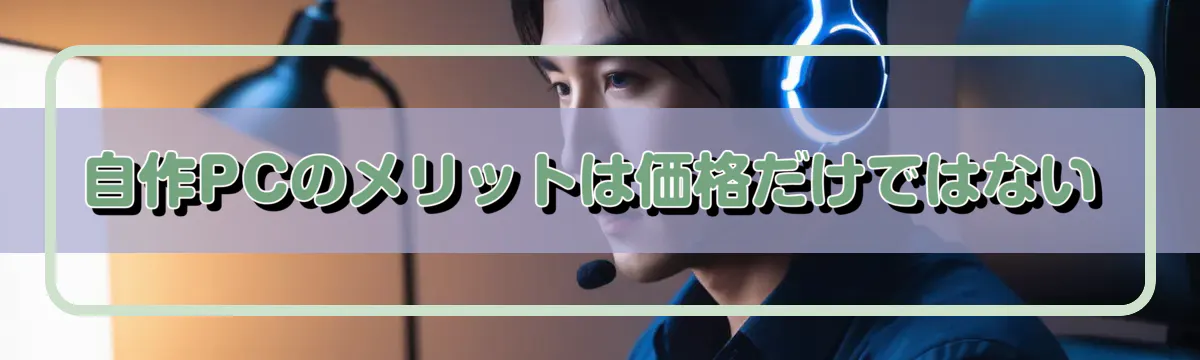 自作PCのメリットは価格だけではない