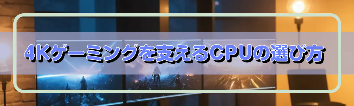 4Kゲーミングを支えるCPUの選び方