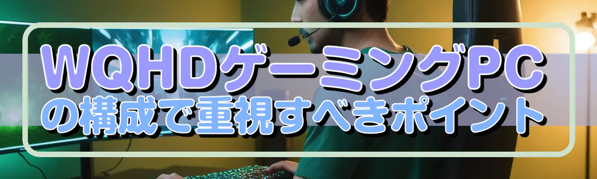 WQHDゲーミングPCの構成で重視すべきポイント