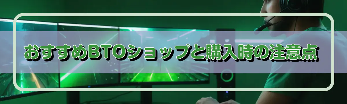 おすすめBTOショップと購入時の注意点