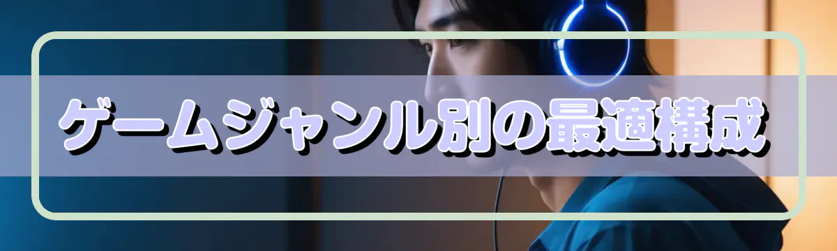 ゲームジャンル別の最適構成