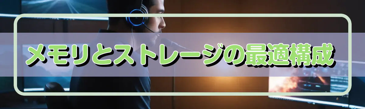 メモリとストレージの最適構成