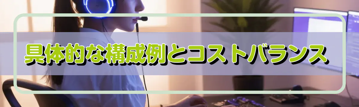 具体的な構成例とコストバランス