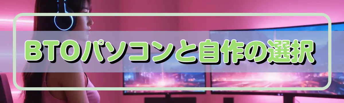 BTOパソコンと自作の選択