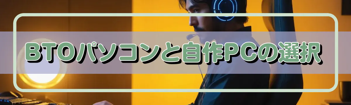 BTOパソコンと自作PCの選択