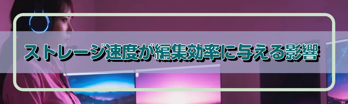 ストレージ速度が編集効率に与える影響