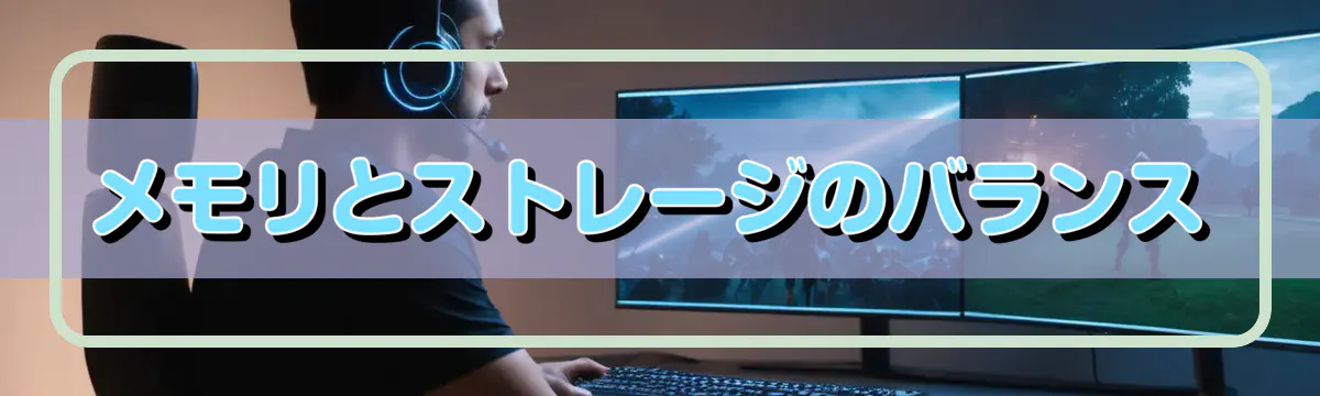 メモリとストレージのバランス