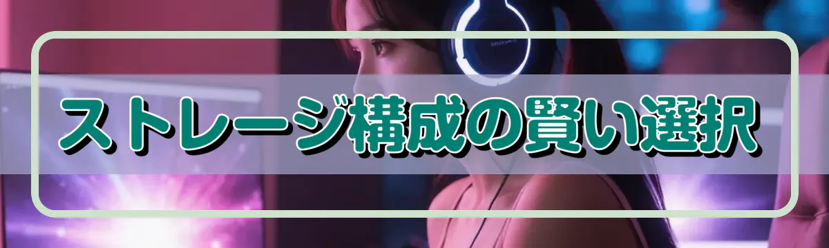 ストレージ構成の賢い選択