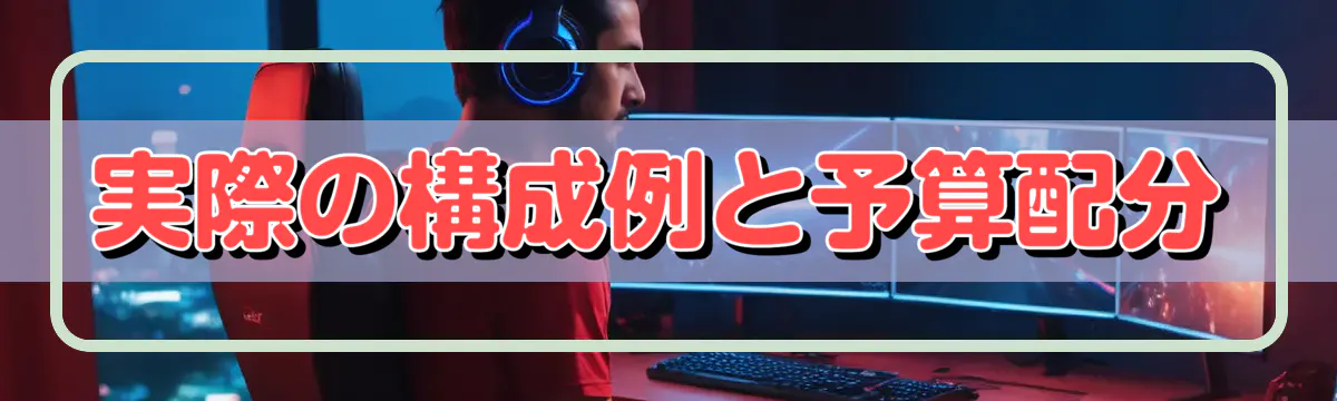 実際の構成例と予算配分